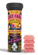 L.F Kiva Live Rosin Gummies Pink Pineapple
