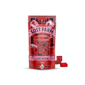 LOST FARM - Strawberry (GG4) (H) | 100mg Chews  | Lost Farm