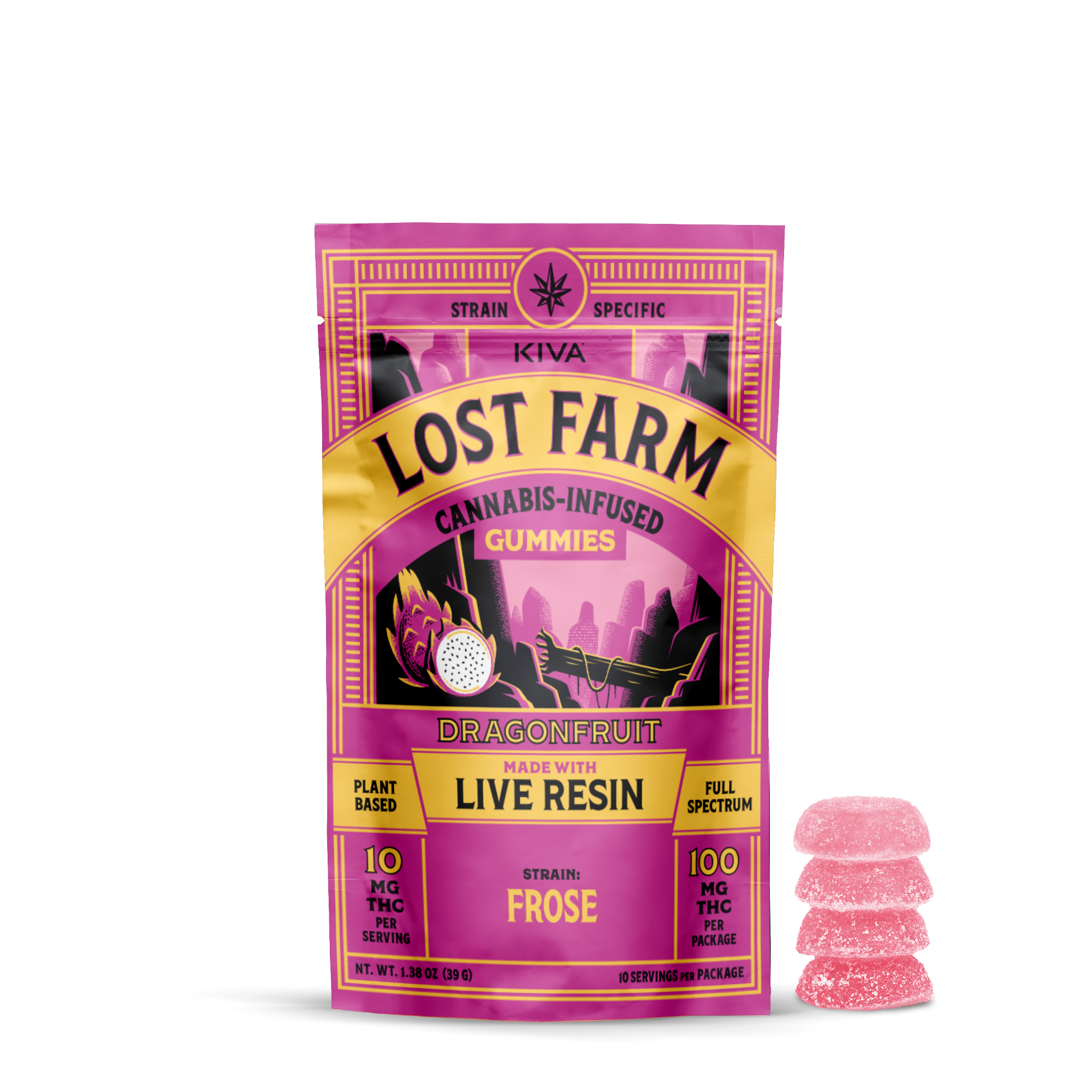 Lost Farm | Dragonfruit x Frose Live Resin - 100mg Edible