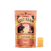 Lost Farm-Juicy Peach-Live Resin Gummies-200mg