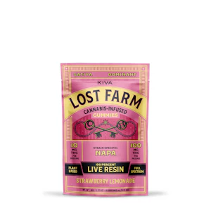 Kiva Confections - Lost Farm | Strawberry Lemonade x Napa Live Resin Gummies