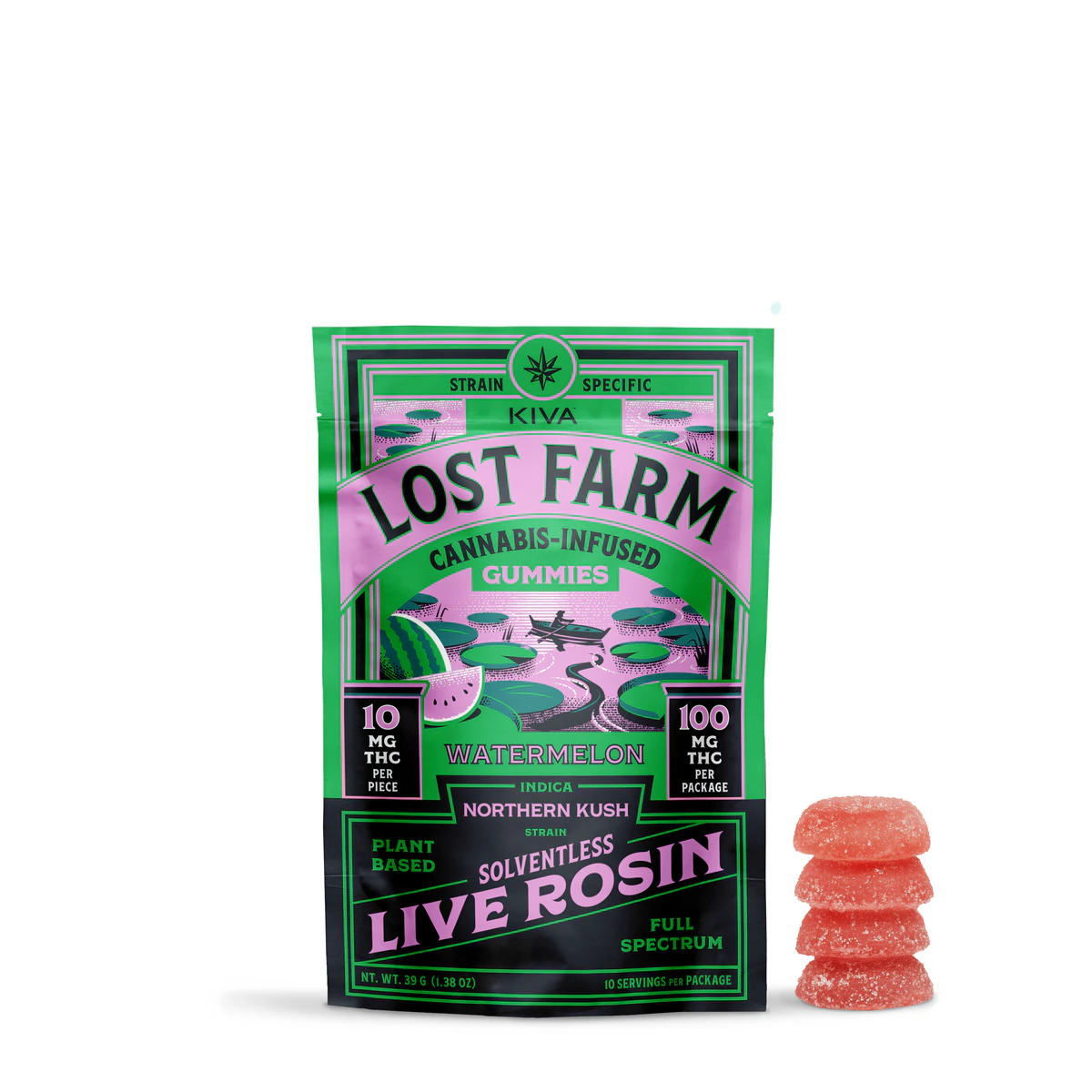 Lost Farms - Lost Farm | Watermelon x Northern Kush Rosin | 100mg Main Image