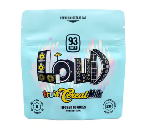 93 Boyz - LOUD Fruity Cereal Milk 5pk Gummies - 100mg Main Image