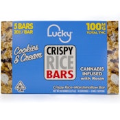 Cookies & Cream 100mg Rice Crispy Treat - Lucky Family Brand
