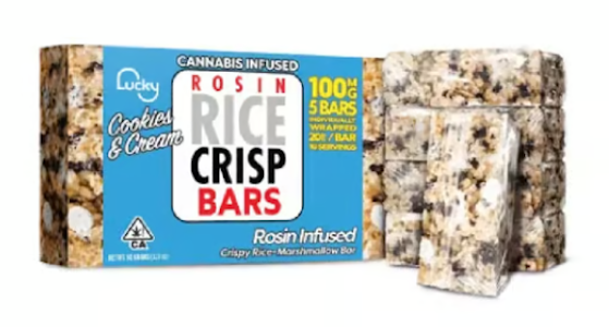 LUCKY - Lucky Rosin 5pk Crispy Rice Bars Cookies & Cream