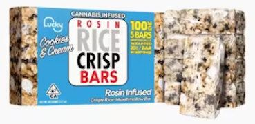 Lucky Rosin 5pk Crispy Rice Bars Cookies & Cream