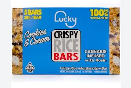 LUCKY - Lucky Rosin 5pk Crispy Rice Bars Cookies & Cream