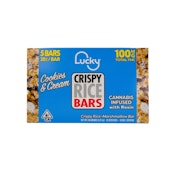 COOKIES & CREAM RICE BAR 100MG - LUCKY CRISPY