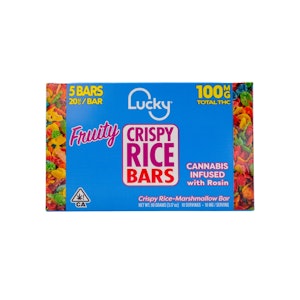 LUCKY CRISPY - FRUITY RICE BAR 100MG - LUCKY CRISPY