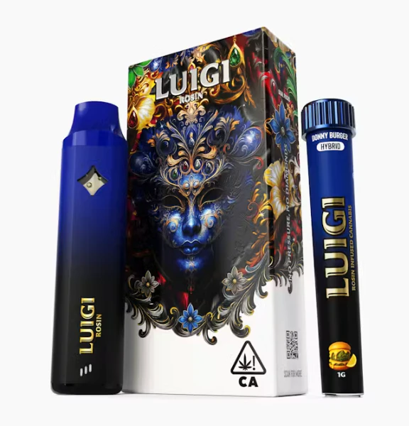 Luigi - Luigi | Donny Burger | Rosin All-In-One Vape 1g + Infused Bubble Hash Rosin Preroll Blunt 1g Main Image
