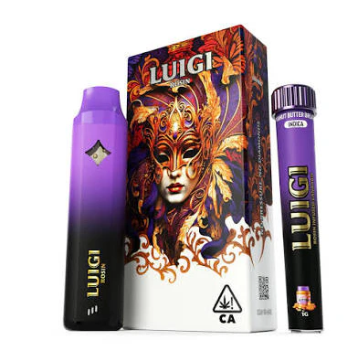 Luigi - Luigi | Peanut Butter Breath | Rosin All-In-One Vape 1g + Infused Bubble Hash Rosin Preroll Blunt 1g Main Image
