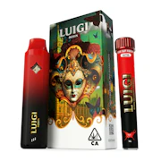 Luigi | Sour Tart Ribbons | Rosin All-In-One Vape 1g + Infused Bubble Hash Rosin Preroll Blunt 1g