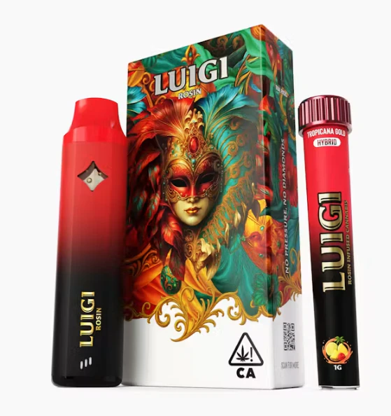 Luigi - Luigi | Tropicana Gold | Rosin All-In-One Vape 1g + Infused Bubble Hash Rosin Preroll Blunt 1g Main Image