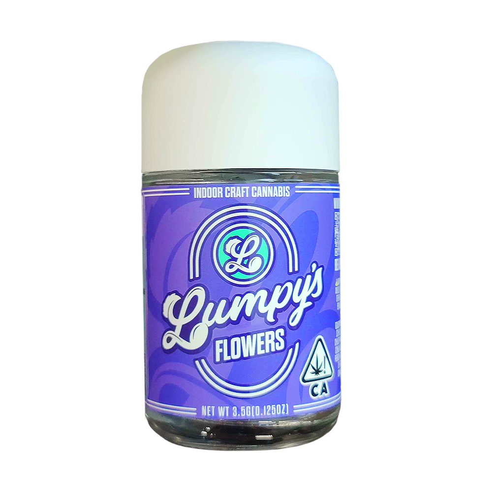 Lumpy's Flowers - Lumpy's - 3.5g Jar Indoor Flower (Apple Fritter-Indica) Main Image