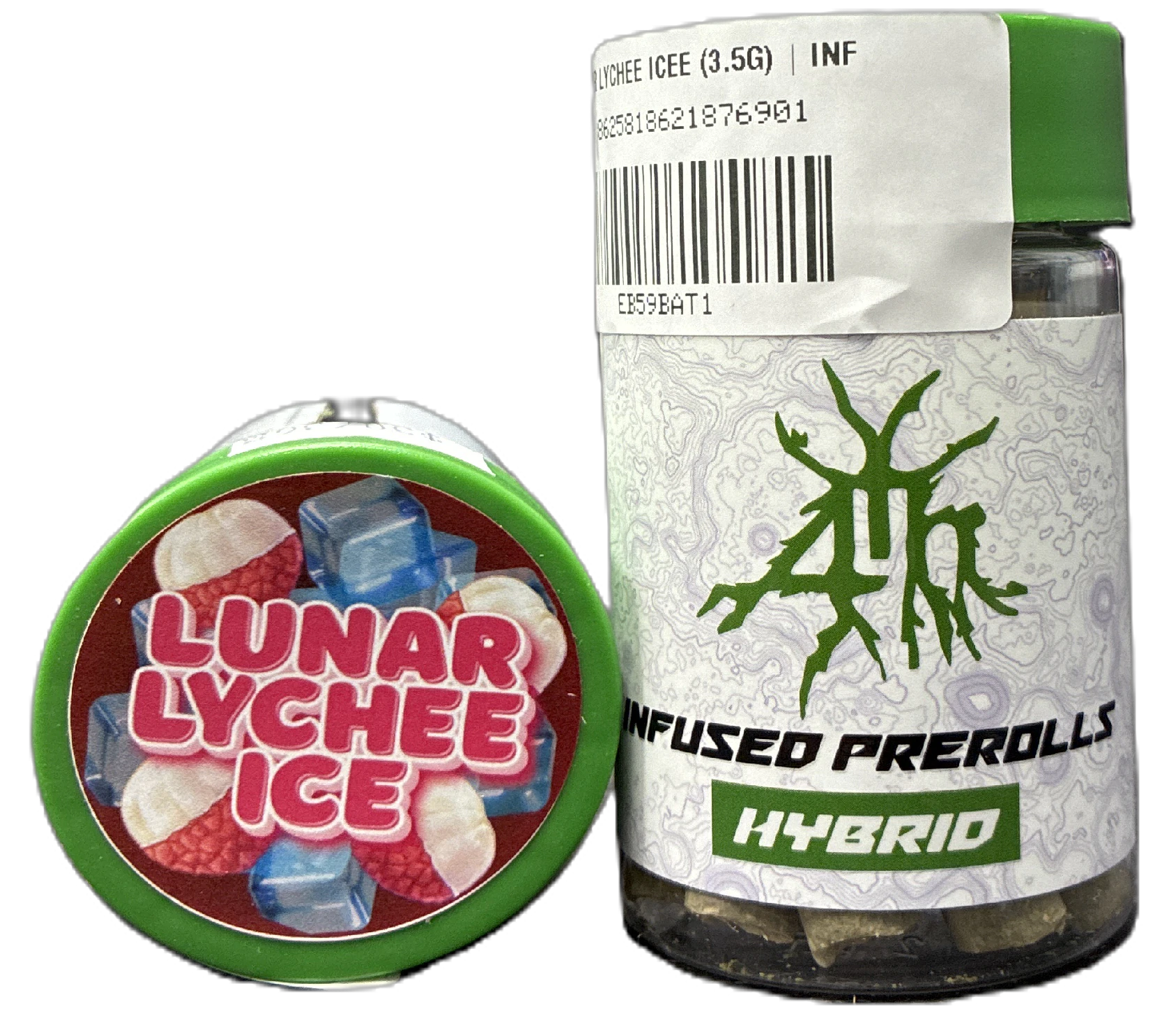 Halo - Lunar Lychee Icee (3.5G) | Infused Preroll 7 pk | Hybrid Main Image