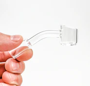 45 degree | 2mm Thick Quartz Banger | 14mm Male