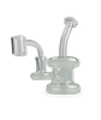 6" SirEEL Bent Neck Clear Hanger Rig w/ Banger