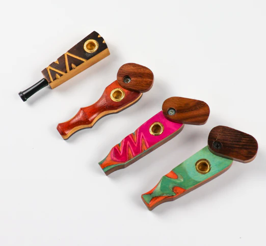 Herb-Z - 3.5" Assorted Wood Hand Pipes Main Image