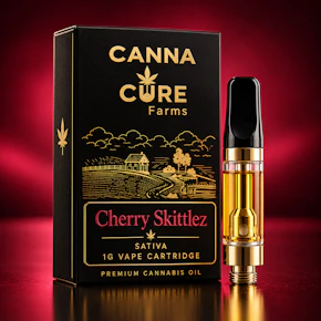 Canna Cure | 1g Vape Cartridge | Cherry Skittlez | | Sativa