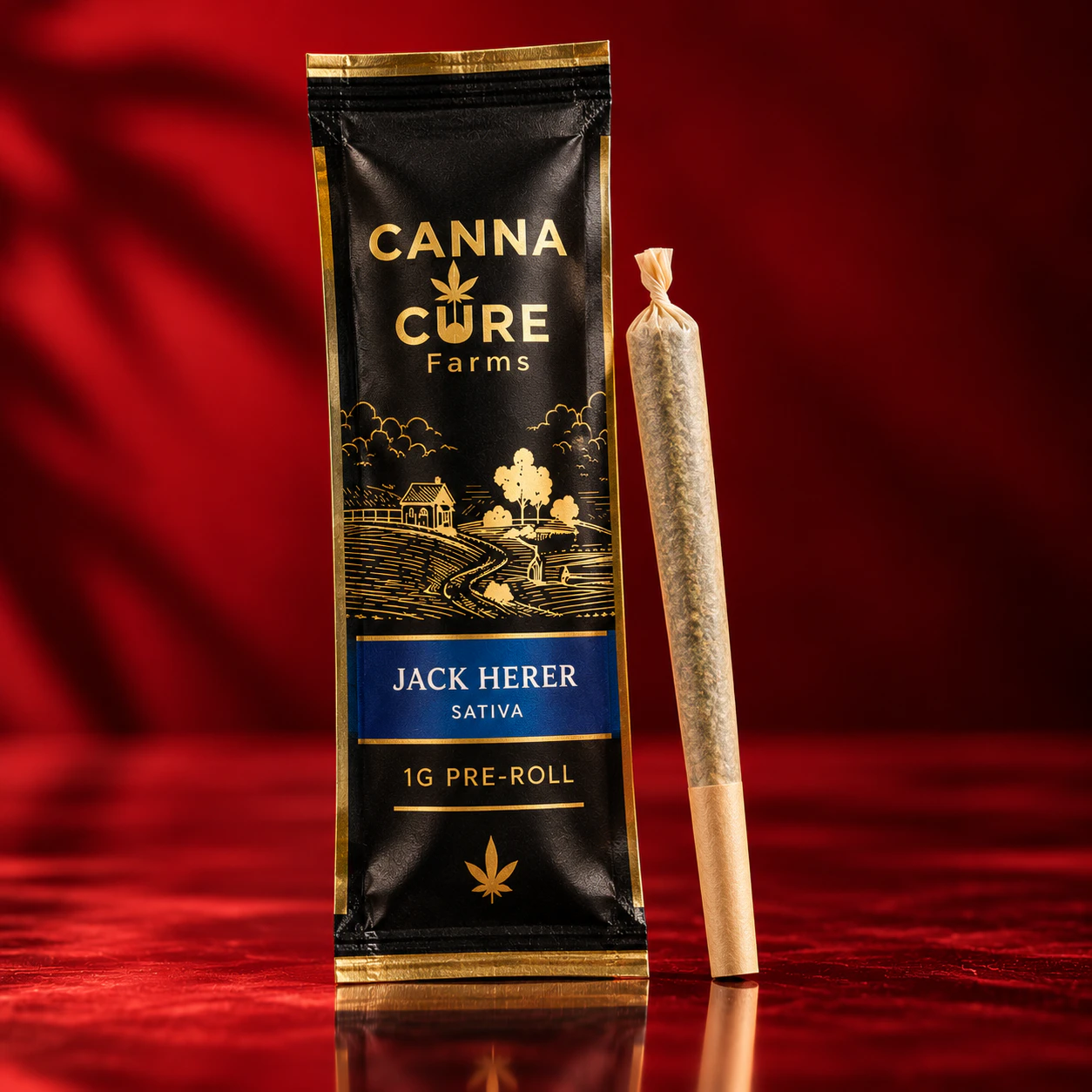 Canna Cure Farms LLC - Canna Cure | 1g Pre-roll | Jack Herer | Sativa Main Image