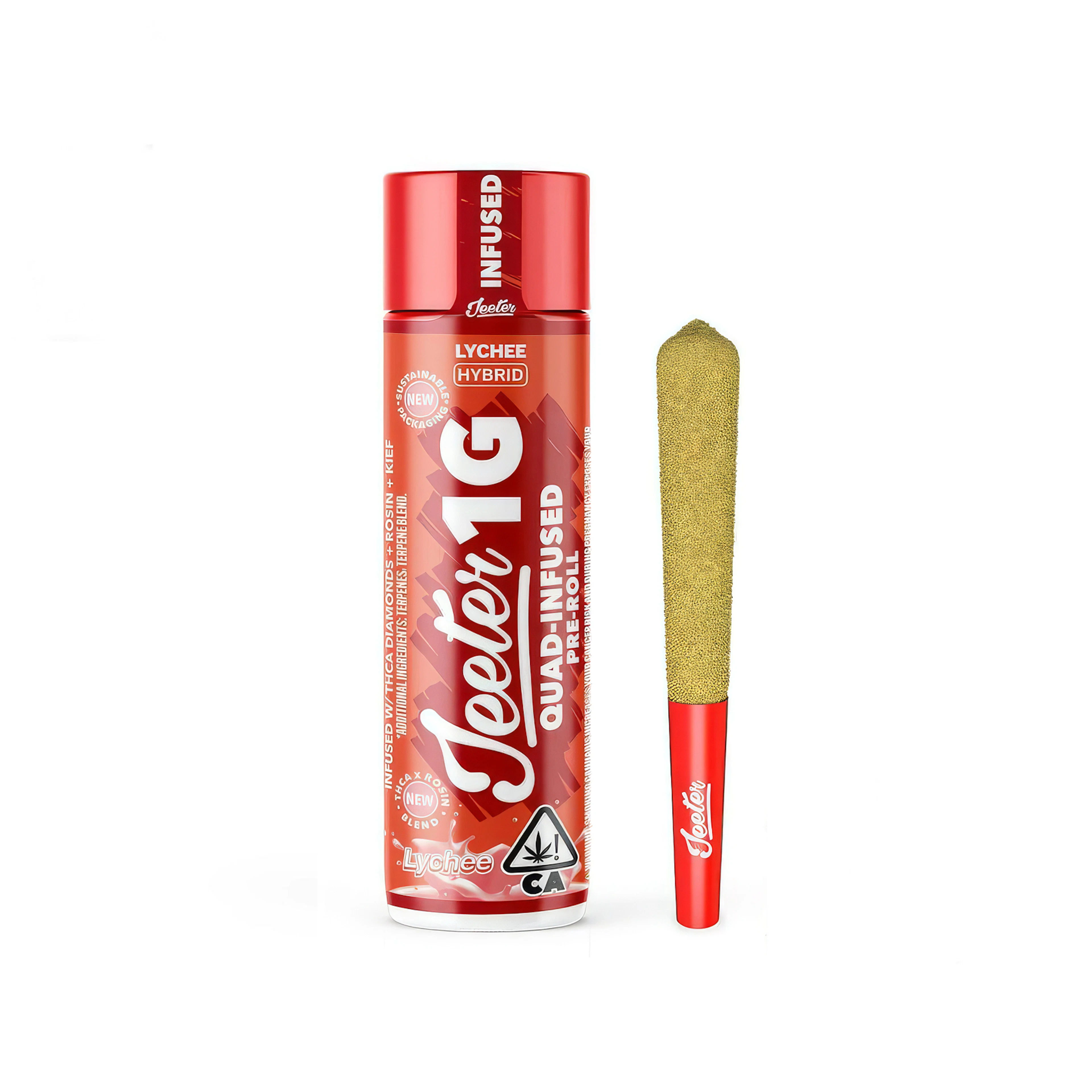 Jeeter Lychee Quad Infused Rosin Enhanced Pre-Roll 1.0g