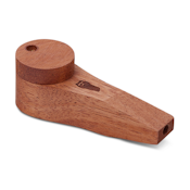 CIRCLE MAHOGANY PIPE - BEARDED