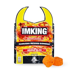 IMKING - IMKING | Mango Tajin | Solventless Live Rosin Gummies | [100mg] 10pk | Hybrid