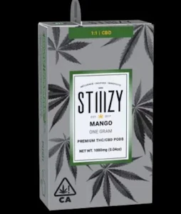 STIIIZY - STIIIZY Mango 1:1 (THC/CBD) 1g Vape Pod