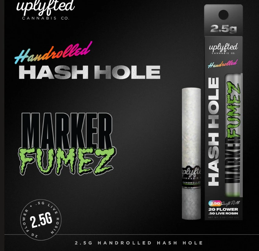 Donut -  Uplyfted-Donut-Live Rosin-Marker Fumez X Canal St. Runtz-.5g Hash Rosin-2.5g-45.32% Main Image