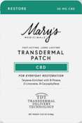 [Mary’s Medicinals] Transdermal Patch - 20mg - CBD