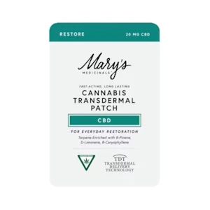Mary's Medicinals™ - Mary's Medicinals | Restore (CBD) Transdermal Patch