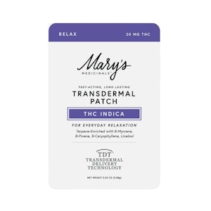 MARY'S MEDICINALS - INDICA RELAX PATCH - MARY'S MEDICINALS
