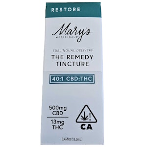 MARY'S MEDICINALS - MARY'S MEDICINALS - Tincture - 30:1 - CBD:THC - Restore - 16MG