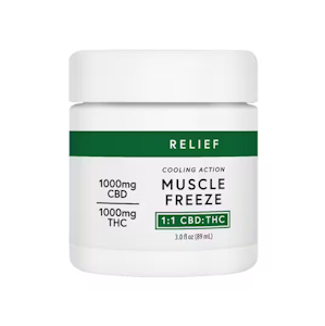 MARY'S MEDICINALS - MARY'S MEDICINALS - Topical - Muscle Freeze - 1:1 CBD:THC - 3OZ - 1000MG