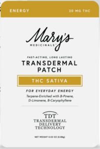 Mary's Medicinals - [Mary’s Medicinals] Transdermal Patch - 20mg - Sativa