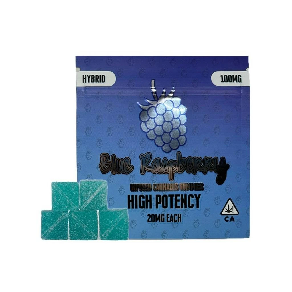MAS - MAS Cannabis Blue Raspberry Hybrid Gummies 100mg Main Image