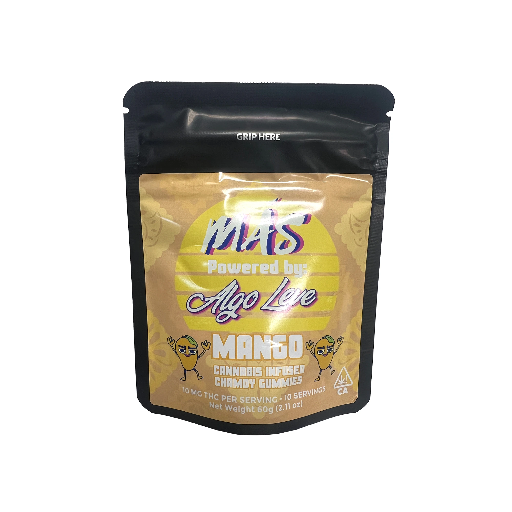 MAS - MAS Cannabis x Algo Leve Chamoy Mango Gummies 100mg Main Image