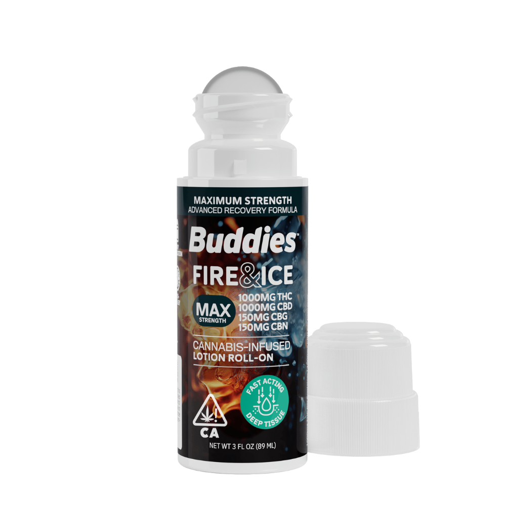 2300mg THC:CBD:CBG:CBN MAX Fire and Ice Roll On Balm (3oz) - Buddies picture