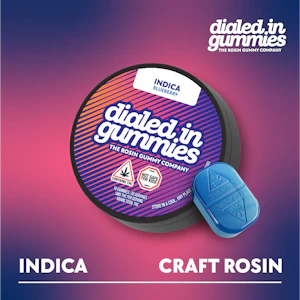 Dialed In Gummies - Blueberry - 100mg Indica Rosin - Dialed In Gummies