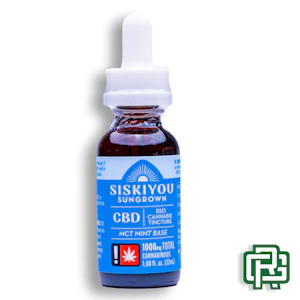 Siskiyou Sungrown - MCT-base Mint-Flavored Tincture | 32mL 1000mg (CBD) (RSO)
