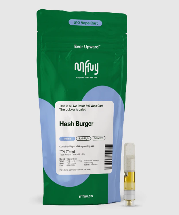 MFNY - Hash Burger 0.5g Live Resin 510 Cartridge Main Image