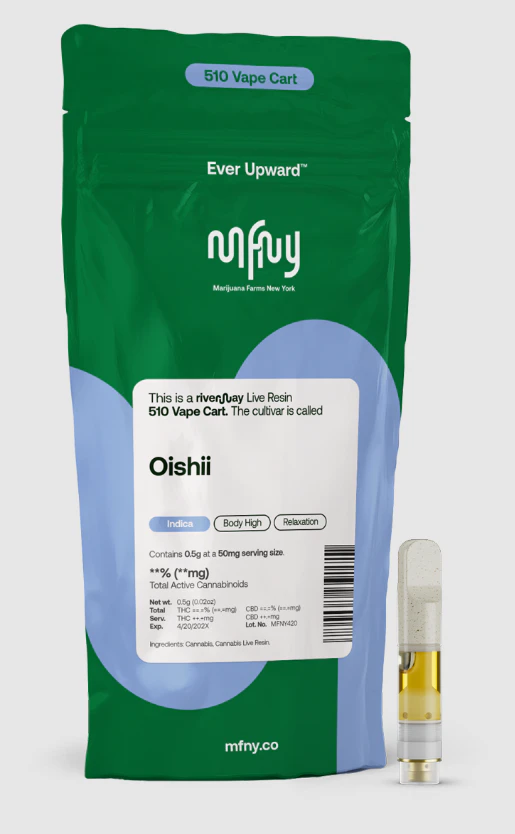 MFNY - Oishii 0.5g Live Resin 510 Cartridge Main Image