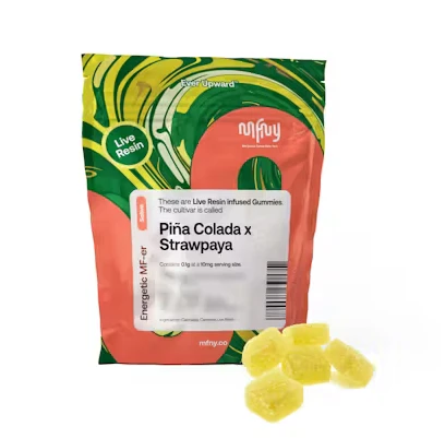 MFNY - Pina Colada x Strawpaya Live Resin Gummies 10pk Main Image