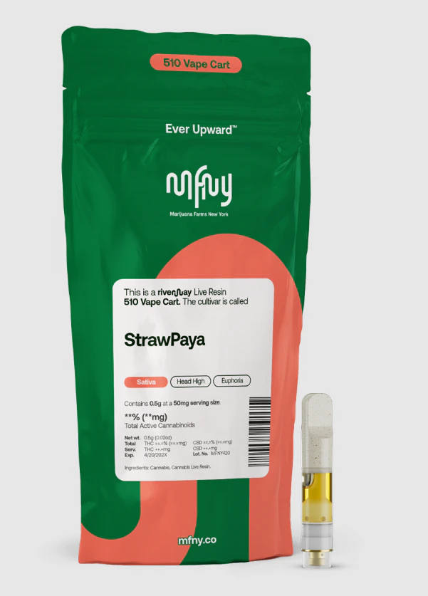 MFNY - Strawpaya 0.5g Live Resin 510 Cartridge Main Image