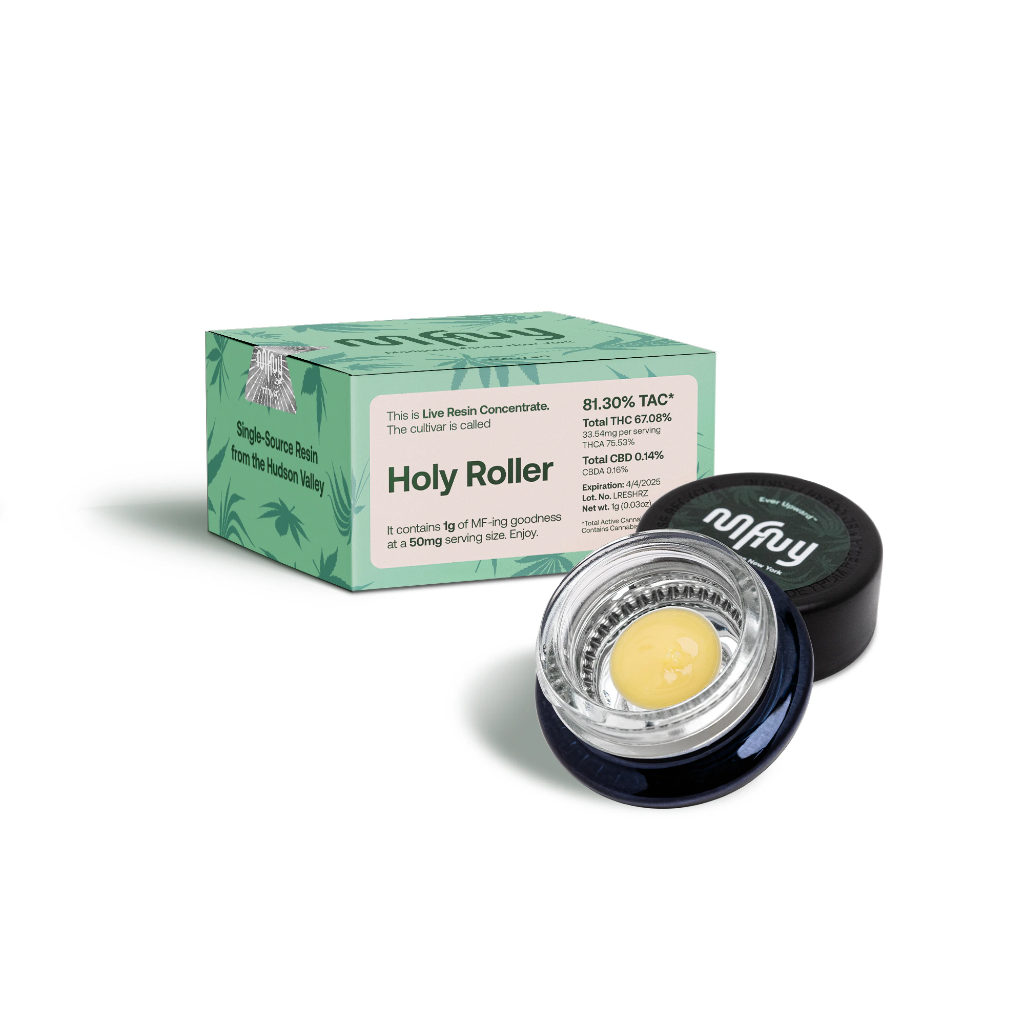 MFNY - MFNY - Holy roller - 67.08% THC- Live Resin Badder - 1g - wax Main Image