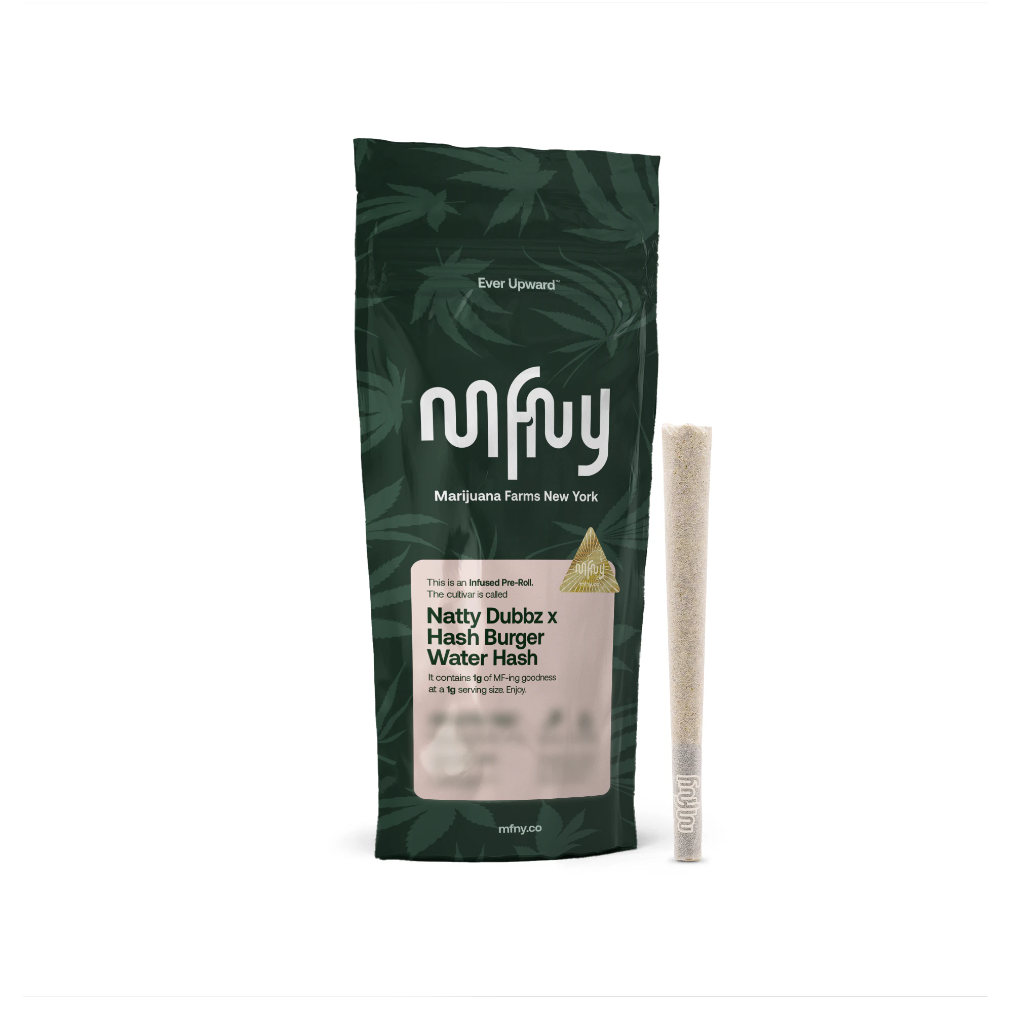 MFNY - MFNY - Natty Dubs x Hashburger Water Hash - 1g Infused - 36.99% THC - Pre - Roll Main Image