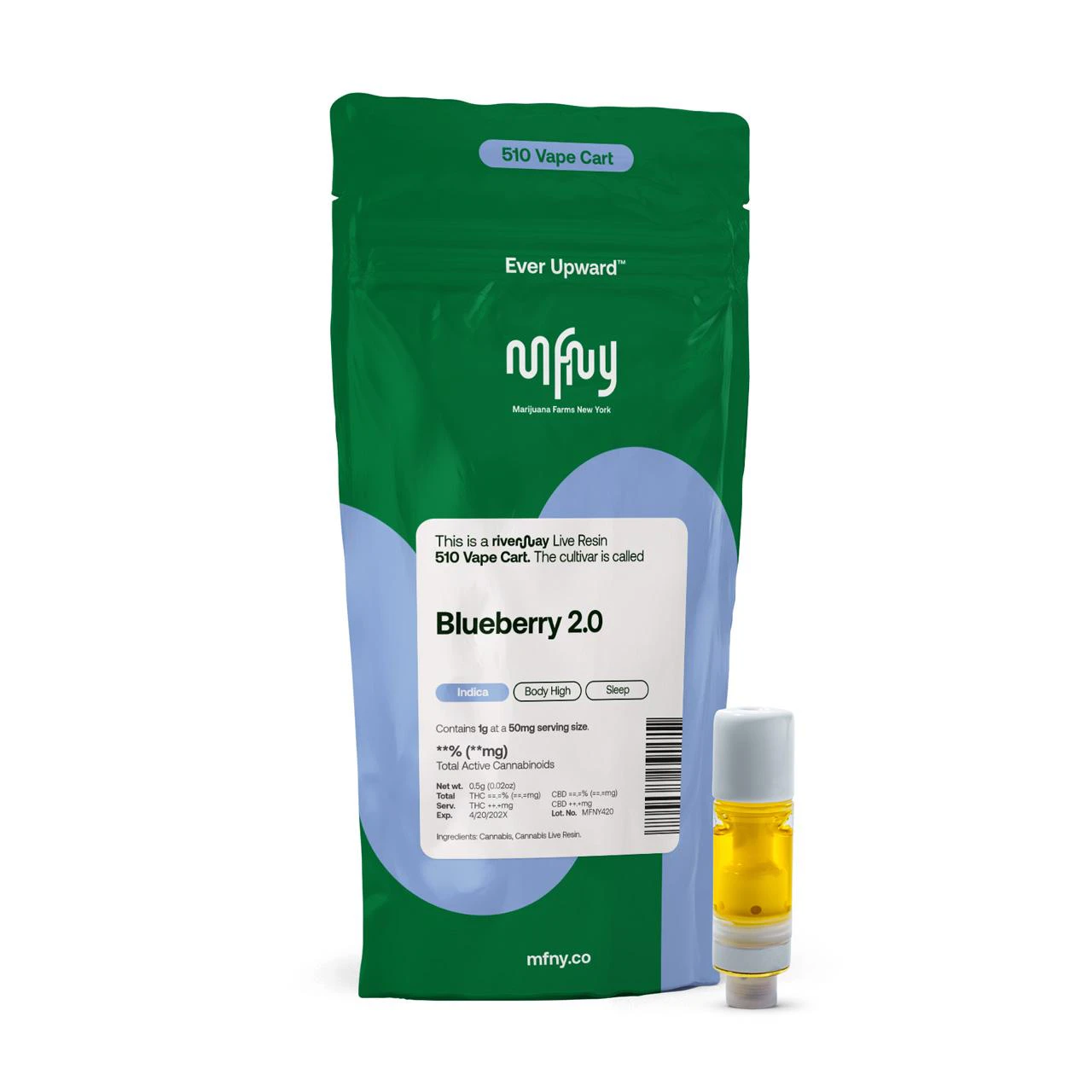 MFNY - Blueberry 2.0 Live Resin Cart | 1g Main Image