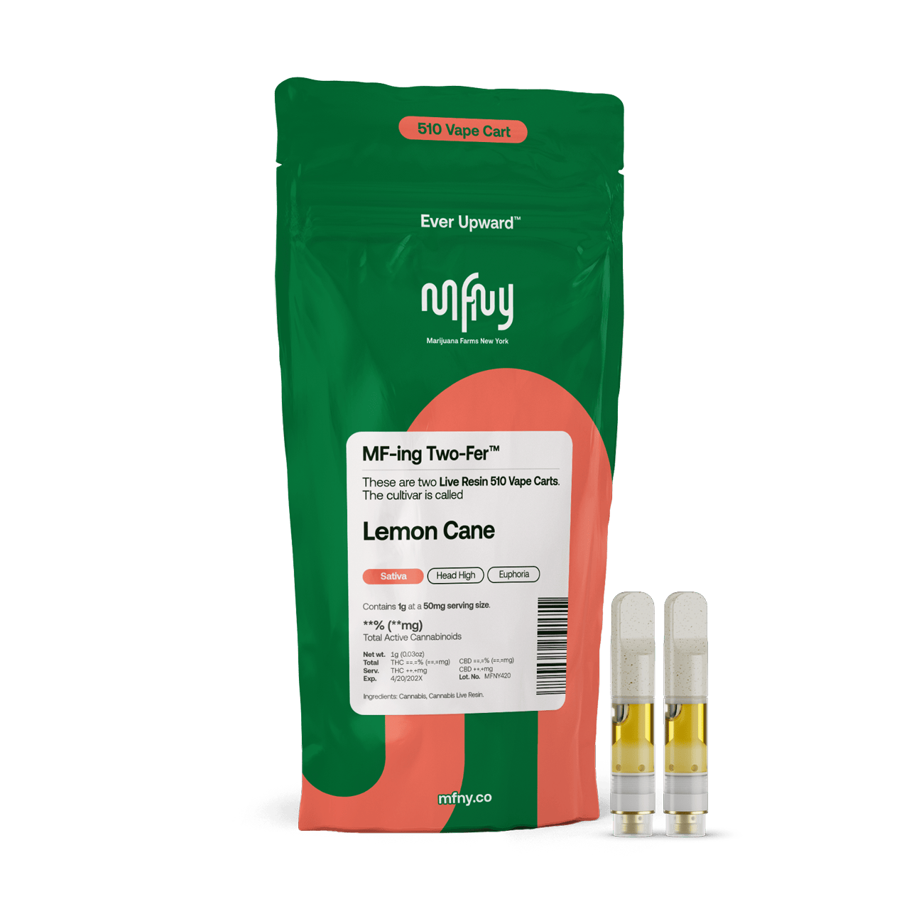 MFNY | Vape Cartridge | Lemon Cane | 2-pack .5g