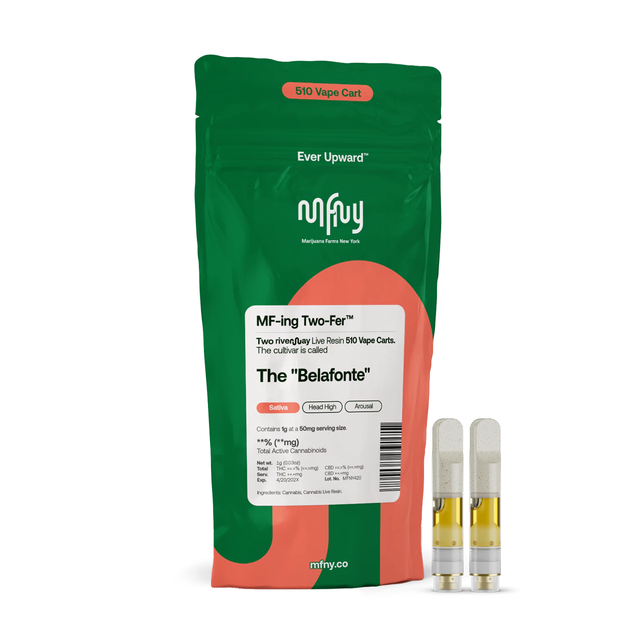 MFNY - MFNY | The Belafonte | Live Resin 510 Cart | .5g | 2pk Main Image