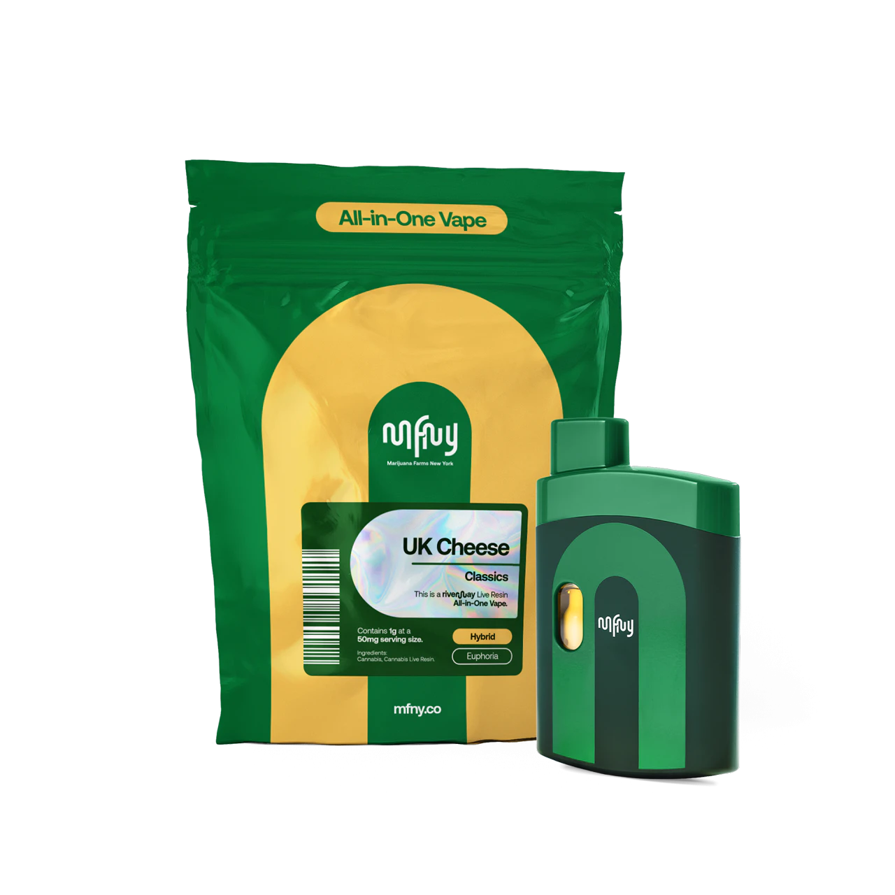 MFNY - MFNY - UK Cheese Live Resin AIO Vape (1g) Main Image
